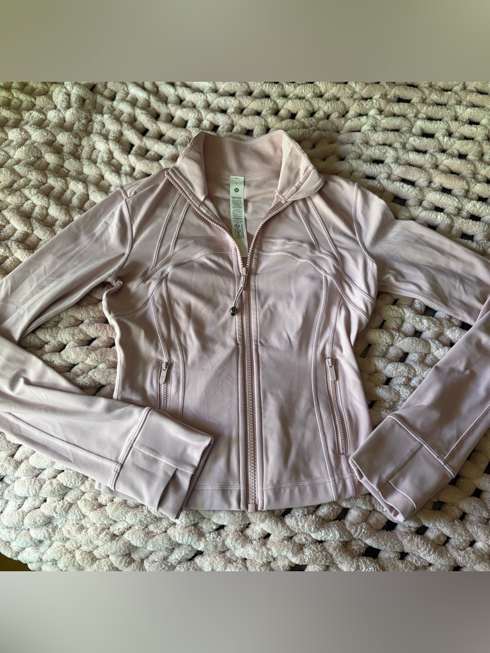 lululemon athletica Pink Full-Zip cropped define jacket